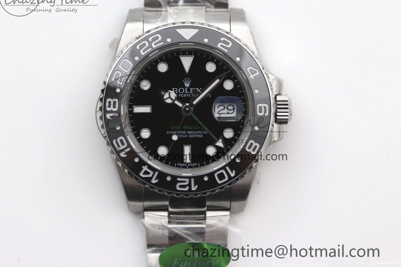 0215 Tailored GMT Master II 116710 LN 904L SS TW+ Best Edition on Oyster Bracelet VR3186 CHS 1980